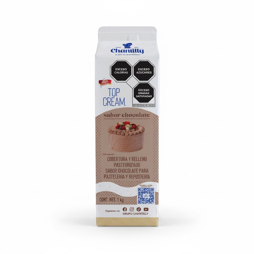 Crema para Batir Chocolate Top Cream 1KG Chantilly
