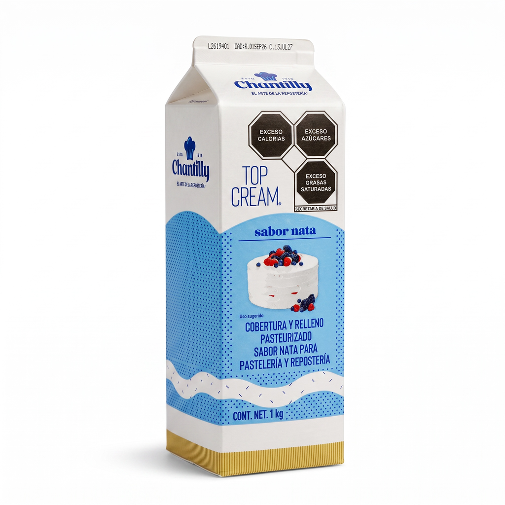 Crema para Batir Nata Top Cream 1LT Chantilly