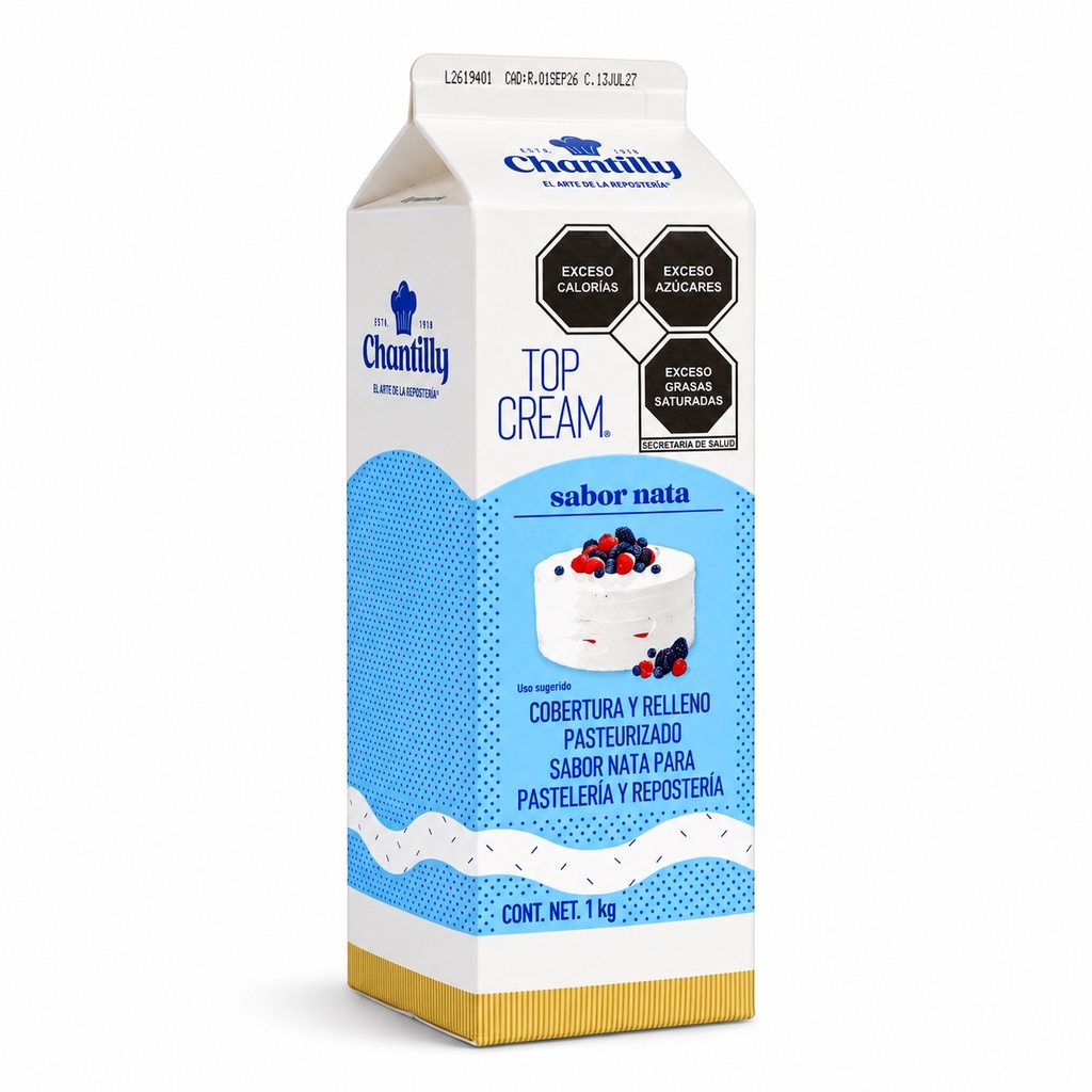 Crema para Batir Nata Top Cream Chantilly — 1 kg
