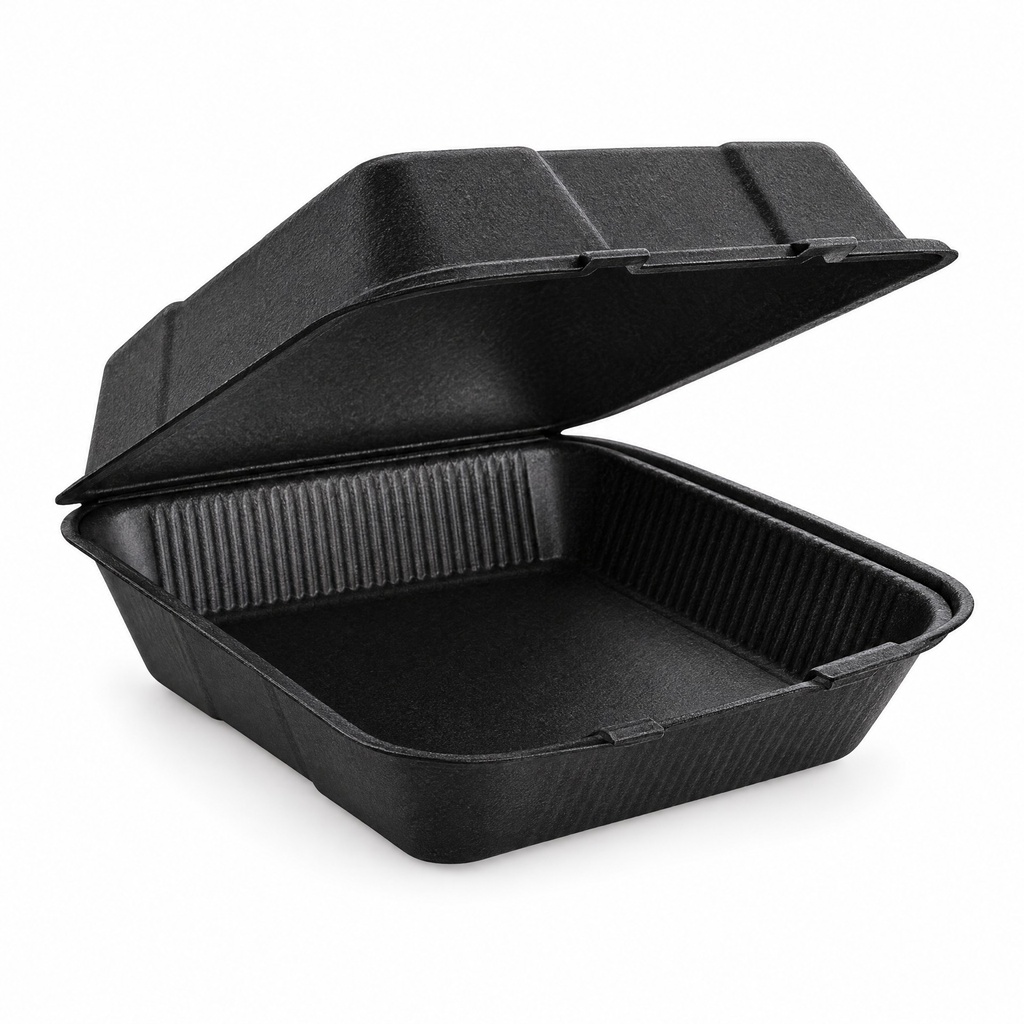 Contenedor Unicel Negro 8X8 Liso Reyma