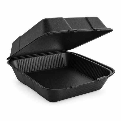 [CUN8-LIS-0504] Contenedor Unicel Negro 8X8 Liso Reyma