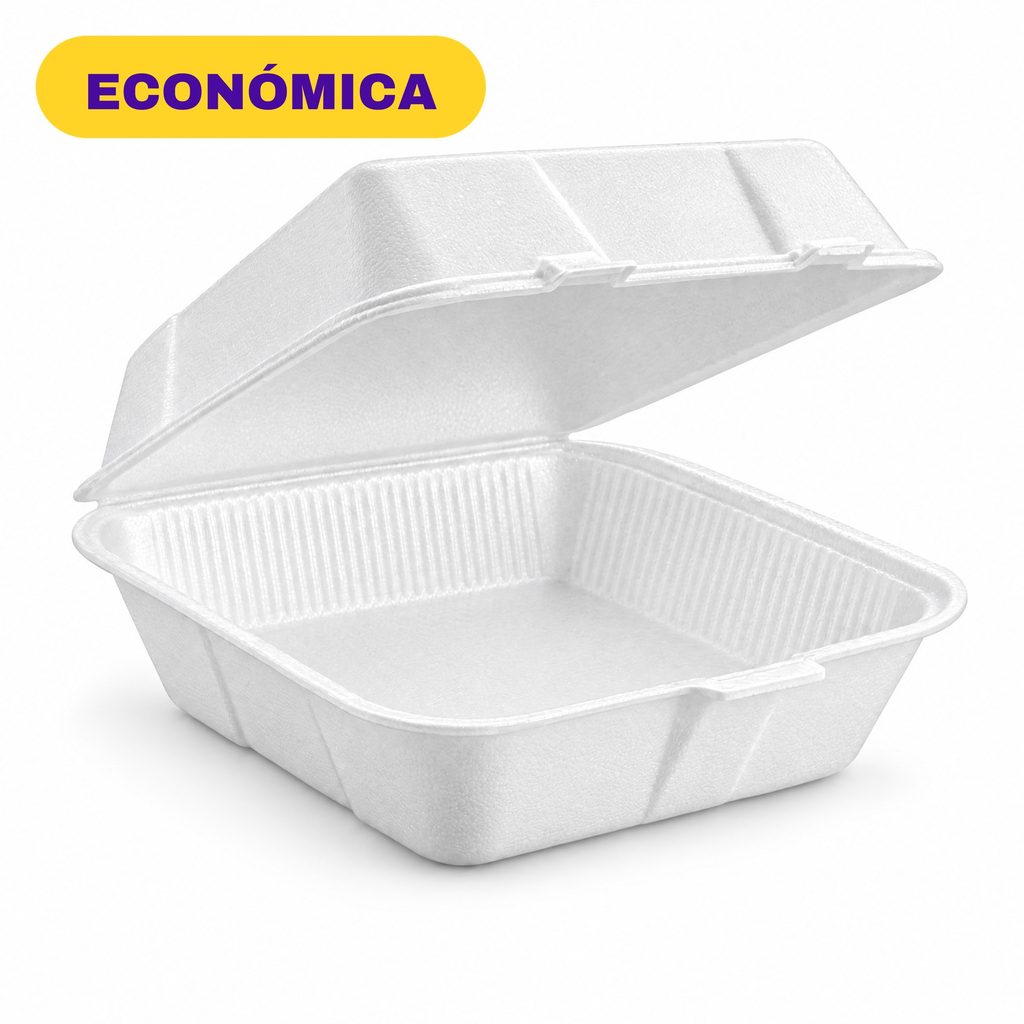 Contenedor Unicel 8X8 Liso Económico