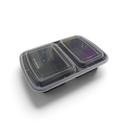 Contenedor PP Inyectado Luxury Reutilizable con 2 Div INIX