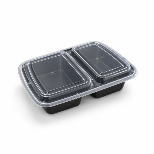[CPL2-1242] Contenedor PP Inyectado Luxury Reutilizable con 2 Div INIX