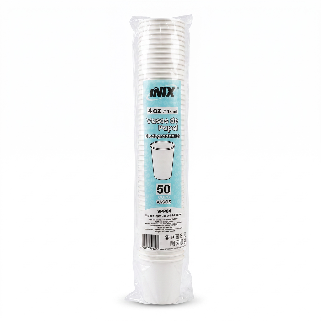 Vaso de Papel 4oz Bebida INIXC/50u