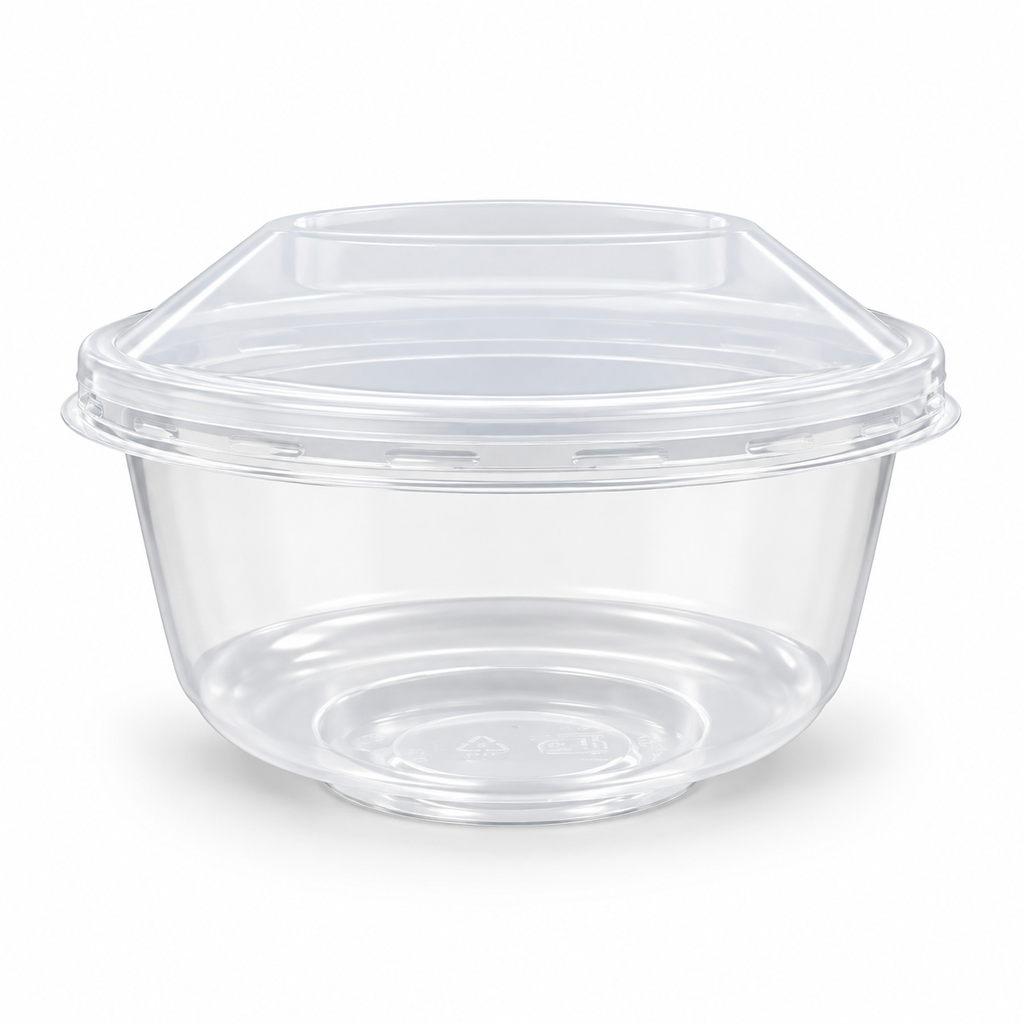 CONTENEDOR TIPO COPA 8OZ CON TAPA (CR08-PP) INIX C/50u