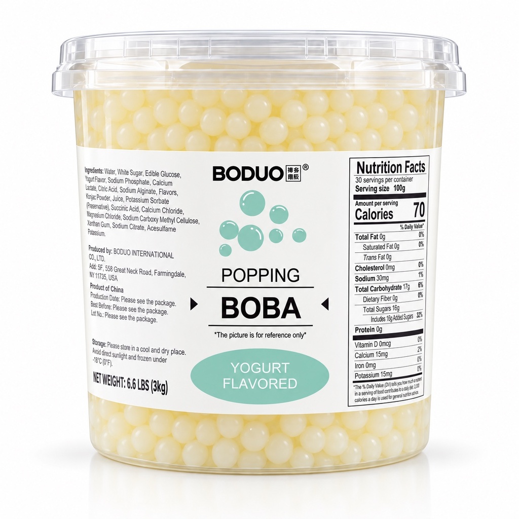 Perlas Explosivas Sabor Yoghurt Boduo C/3kg