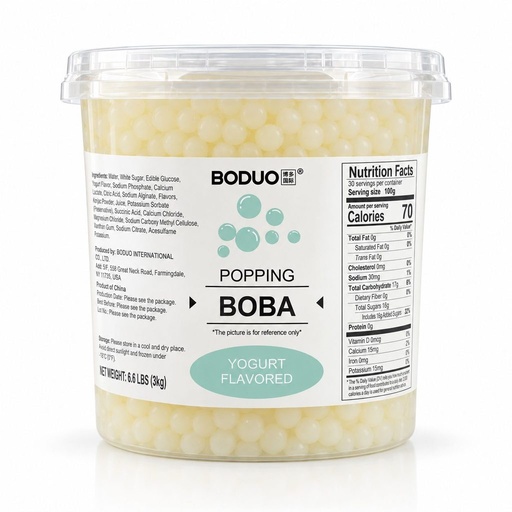 [PEBD-YOG-3K] Perlas Explosivas Sabor Yoghurt Boduo C/3kg