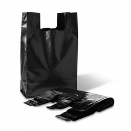 Bolsa Asa Plástico Negra Grande (30X60) (Baja Densidad)