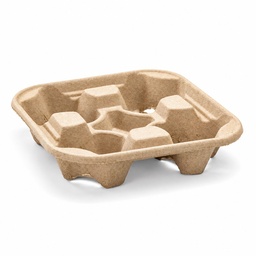 Porta Vaso Cartón Aislante 4 Cavidades Inix