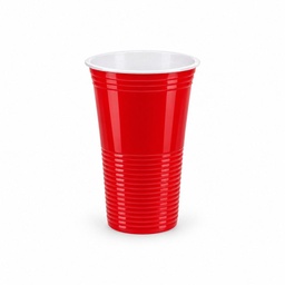 Vaso Plástico Rojo 16oz Primo C/20u