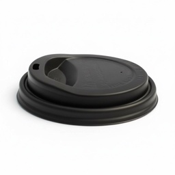Tapa Negra 12oz (LC12) Capuchino para Vaso de Papel C/50u