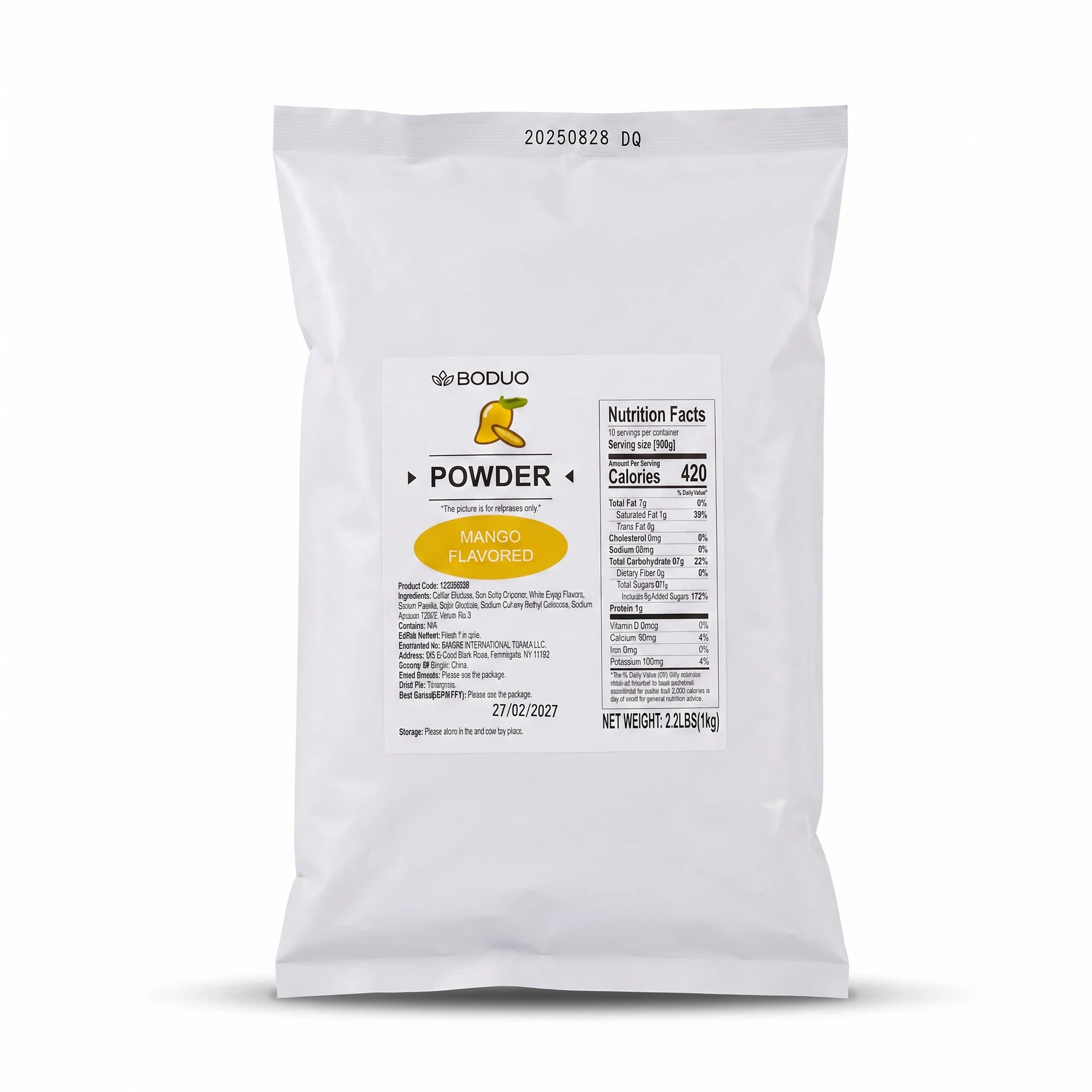 Polvo para Preparar Bebidas Sabor Mango Boduo