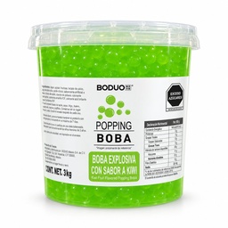 Perlas Explosivas Sabor Kiwi Boduo C/3kg